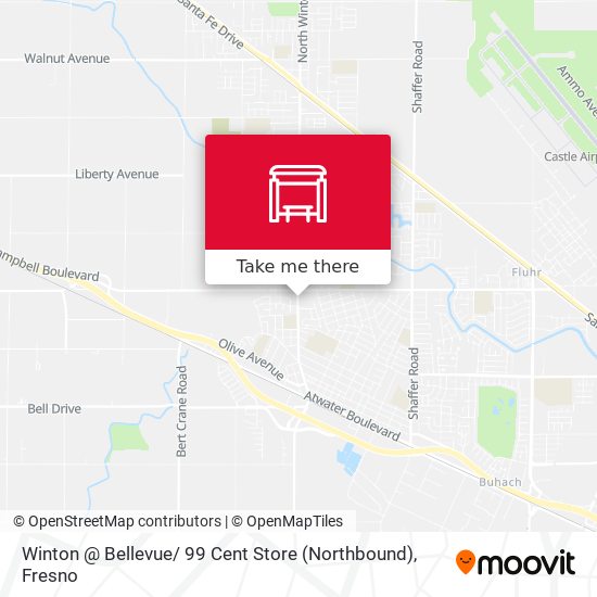 Winton @ Bellevue/ 99 Cent Store (Northbound) map