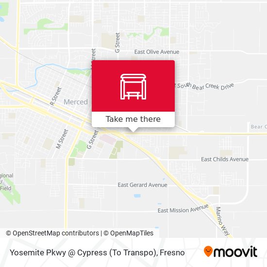 Mapa de Yosemite Pkwy @ Cypress (To Transpo)