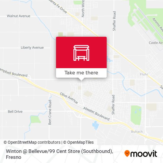 Winton @ Bellevue / 99 Cent Store (Southbound) map