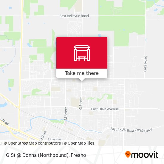 G St @ Donna (Northbound) map
