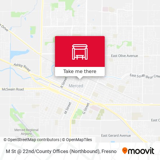 M St @ 22nd / County Offices (Northbound) map