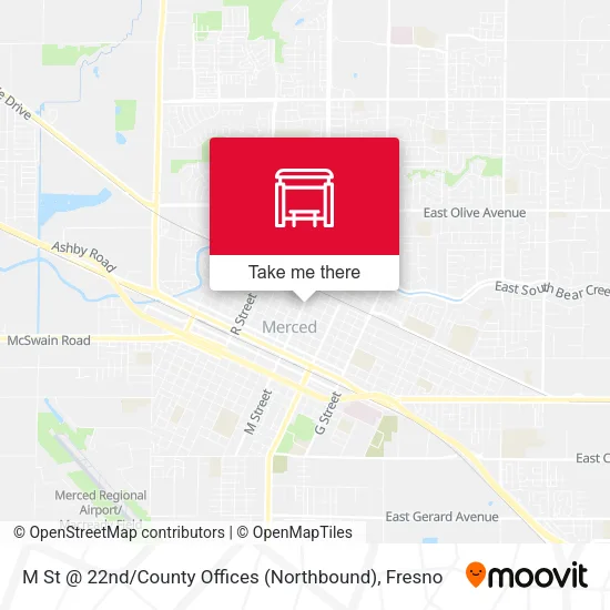 Mapa de M St @ 22nd / County Offices (Northbound)
