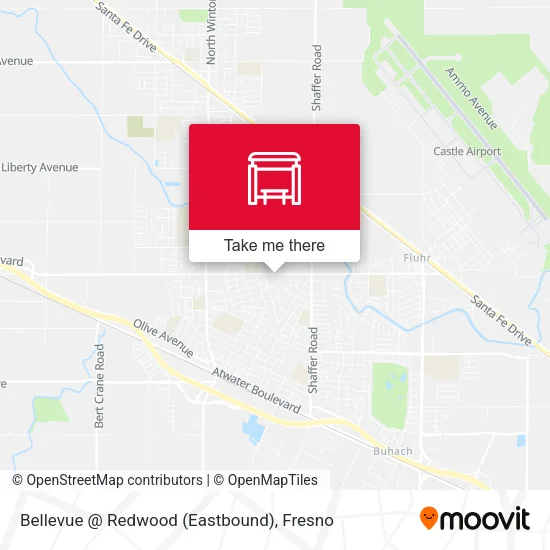 Bellevue @ Redwood (Eastbound) map