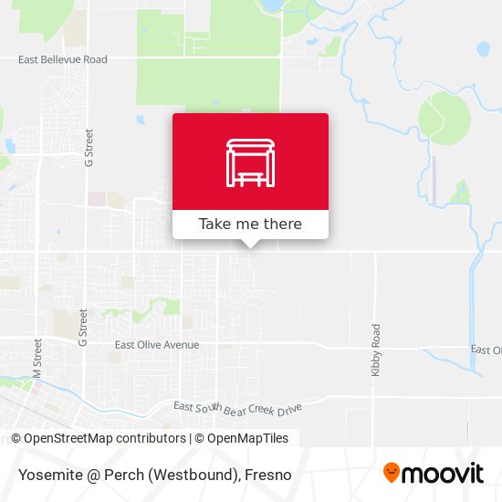 Yosemite @ Perch (Westbound) map