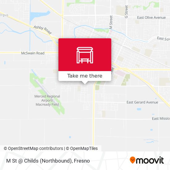 Mapa de M St @ Childs (Northbound)