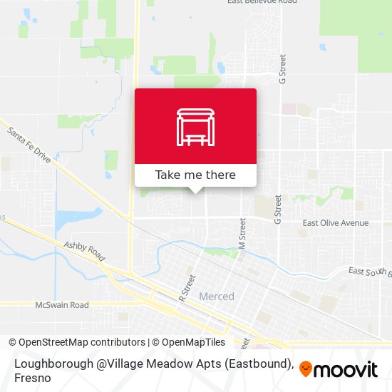 Loughborough @Village Meadow Apts (Eastbound) map