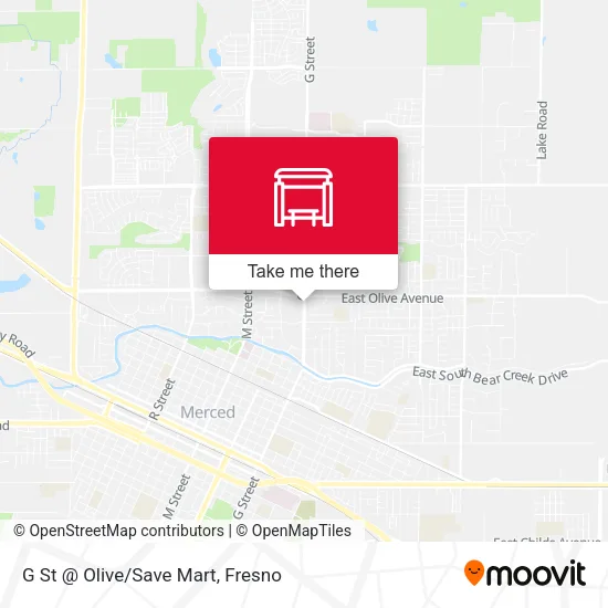 Mapa de G St @ Olive/Save Mart