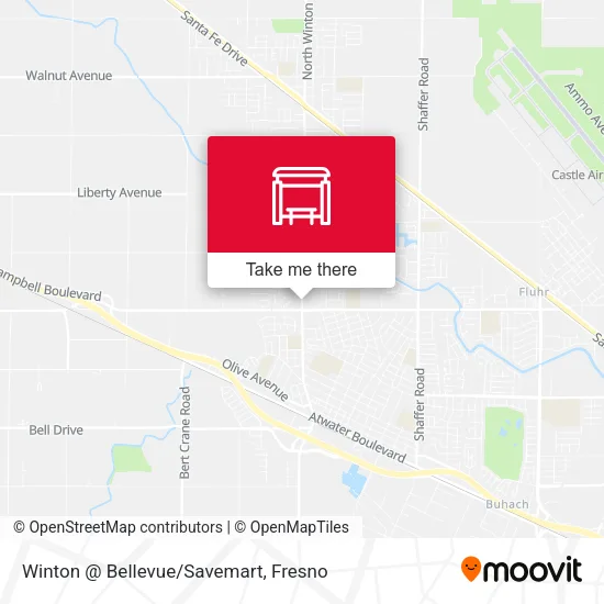 Mapa de Winton @ Bellevue/Savemart