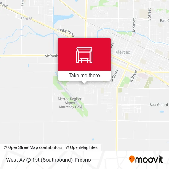 Mapa de West Av @ 1st (Southbound)