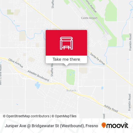 Mapa de Juniper Ave @ Bridgewater St (Westbound)