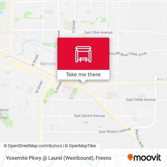 Yosemite Pkwy @ Laurel (Westbound) map