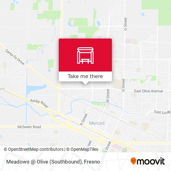 Meadows @ Olive (Southbound) map