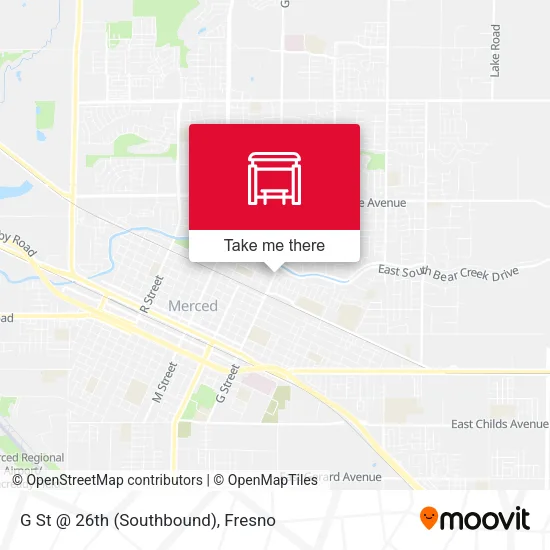 Mapa de G St @ 26th (Southbound)