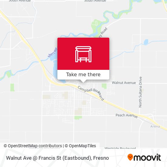 Walnut Ave @ Francis St (Eastbound) map