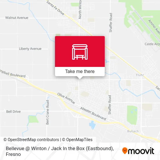 Mapa de Bellevue @ Winton / Jack In the Box (Eastbound)