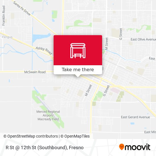 R St @ 12th St (Southbound) map