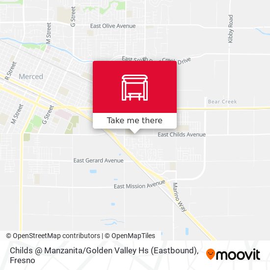 Childs @ Manzanita / Golden Valley Hs (Eastbound) map