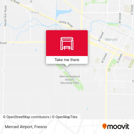 Mapa de Merced Airport