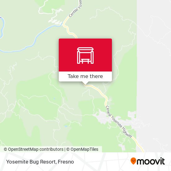 Mapa de Yosemite Bug Resort