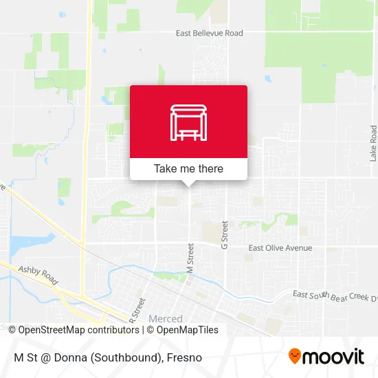 Mapa de M St @ Donna (Southbound)