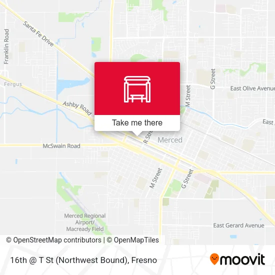 Mapa de 16th @ T St (Northwest Bound)
