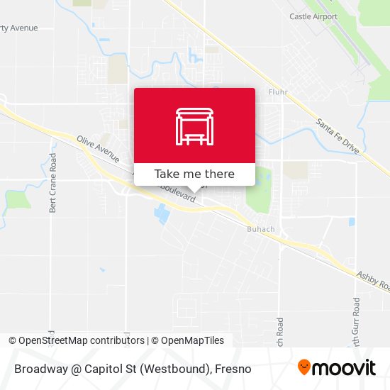 Mapa de Broadway @ Capitol St (Westbound)