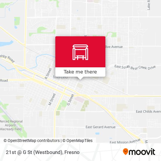 Mapa de 21st @ G St (Westbound)