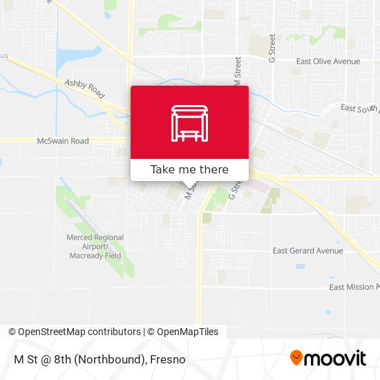 M St @ 8th (Northbound) map