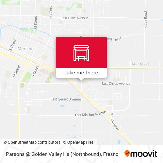 Parsons @ Golden Valley Hs (Northbound) map