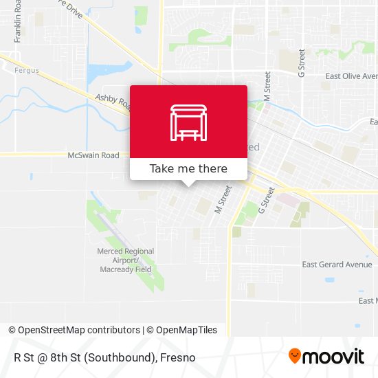 R St @ 8th St (Southbound) map