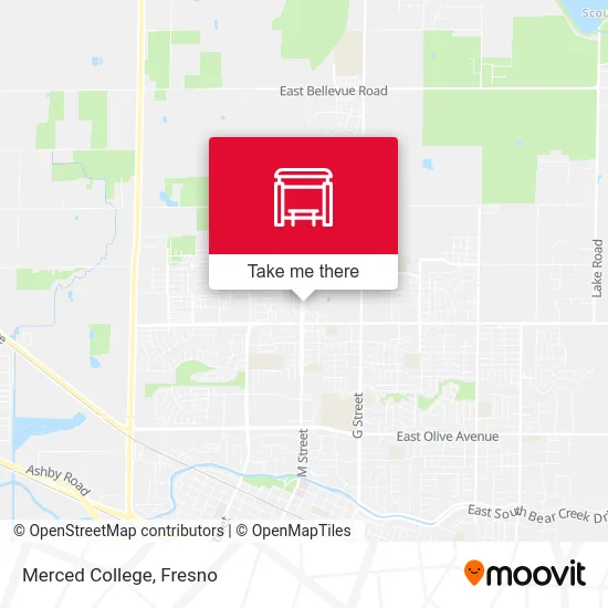 Merced College map