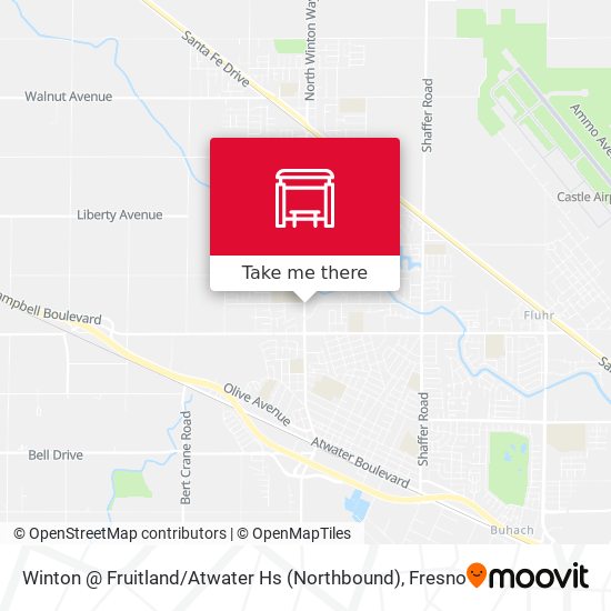 Winton @ Fruitland / Atwater Hs (Northbound) map