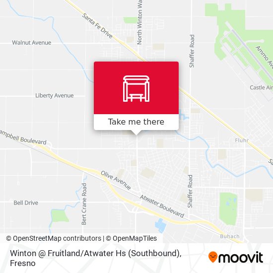 Mapa de Winton @ Fruitland / Atwater Hs (Southbound)