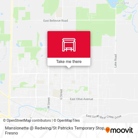 Mansionette @ Redwing / St Patricks Temporary Stop map