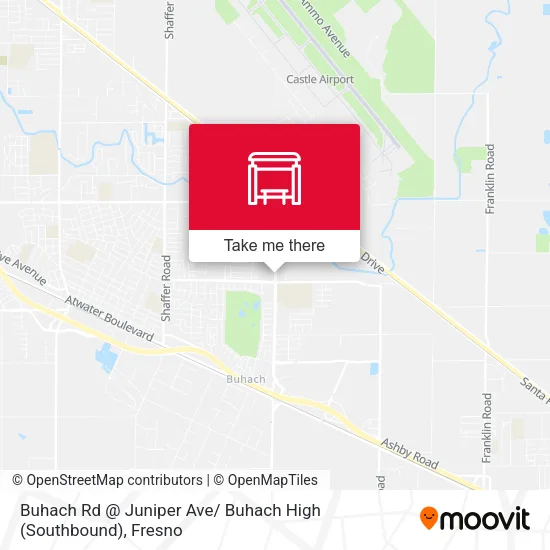 Mapa de Buhach Rd @ Juniper Ave/ Buhach High (Southbound)