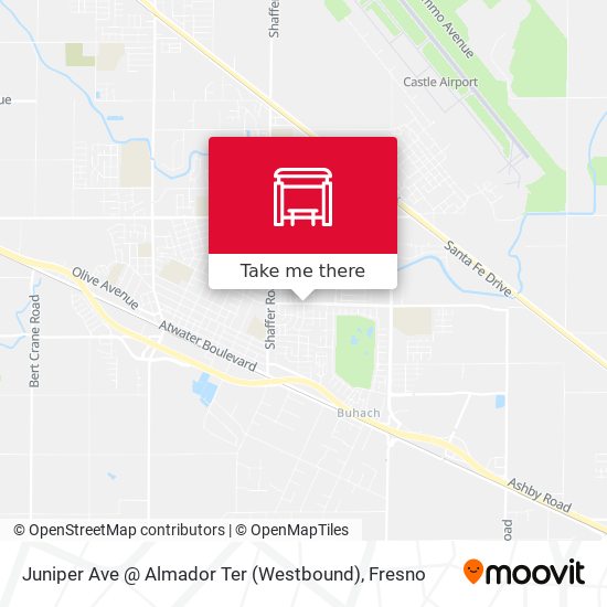 Mapa de Juniper Ave @ Almador Ter (Westbound)