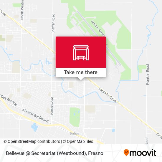 Bellevue @ Secretariat (Westbound) map