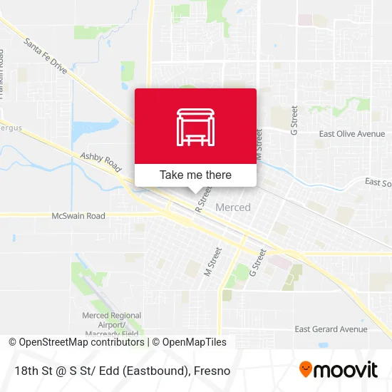 Mapa de 18th St @ S St/ Edd (Eastbound)