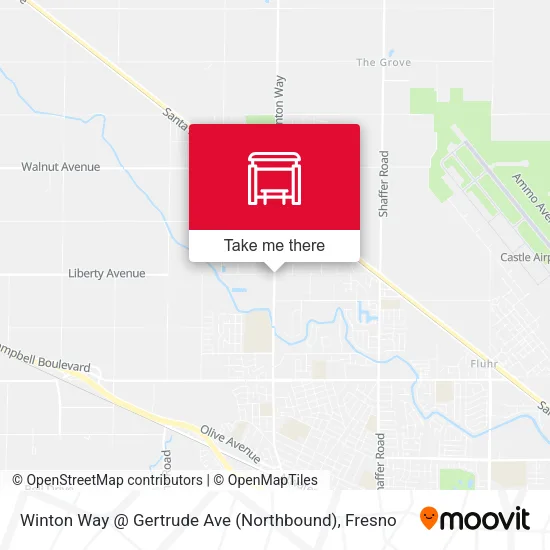 Mapa de Winton Way @ Gertrude Ave (Northbound)