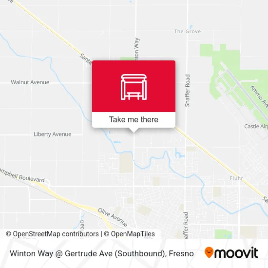Mapa de Winton Way @ Gertrude Ave (Southbound)