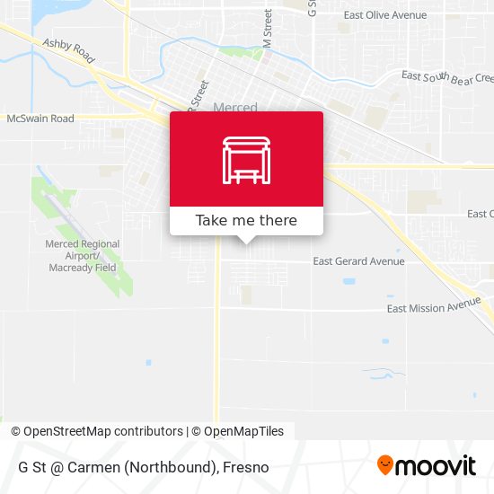G St @ Carmen (Northbound) map