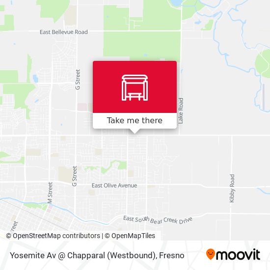Yosemite Av @ Chapparal (Westbound) map