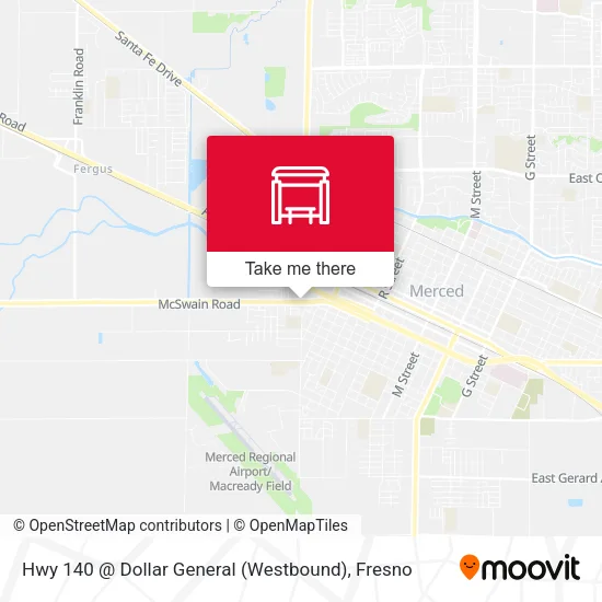 Mapa de Hwy 140 @ Dollar General (Westbound)
