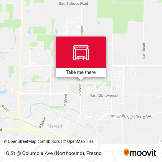 Mapa de G St @ Columbia Ave (Northbound)