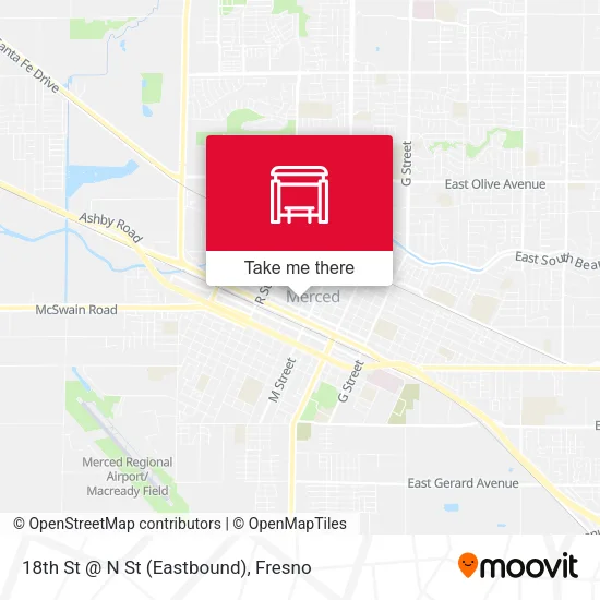 Mapa de 18th St @ N St (Eastbound)