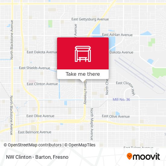 NW Clinton - Barton map