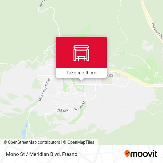 Mono St / Meridian Blvd map