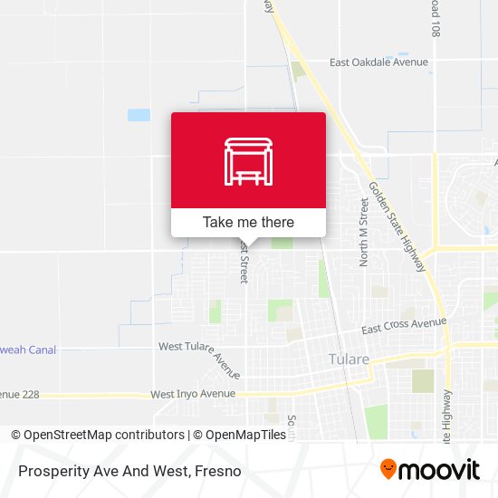 Prosperity Ave And West map