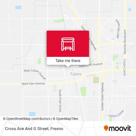 Mapa de Cross Ave And G Street