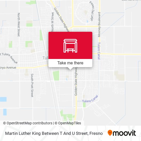 Martin Luther King Between T And U Street map